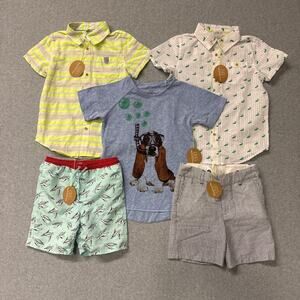 Egg by Susan Lazar Boy's 6Y 5 Piece Shirts & Shorts Casual Summer Surf Lot NWT